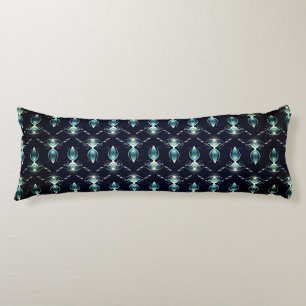 Coussins Longs Aspect élégant des pierres bleues avec lumière bri