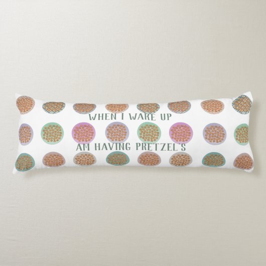 Coussins Longs Assiettes de Pretzel (Devant)