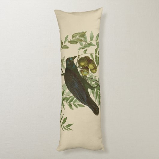 Coussins Longs Audubon American Crow Black Bird (Dos (Vertical))