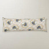 Coussins Longs Australian Shepherd Black Tri Peinture Dog Art (Dos)