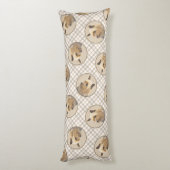 Coussins Longs Australian Silky Terrier Peinture Original Chien A (Dos (Vertical))