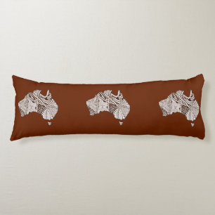 Coussins Longs Australie Carte Souvenir Art