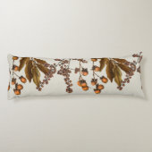 Coussins Longs Automne Automne Aquarelle Feuilles de feuillage (Dos)