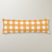 Coussins Longs Automne Automne Orange Plaid Motif (Dos)