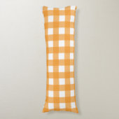 Coussins Longs Automne Automne Orange Plaid Motif (Devant (Vertical))