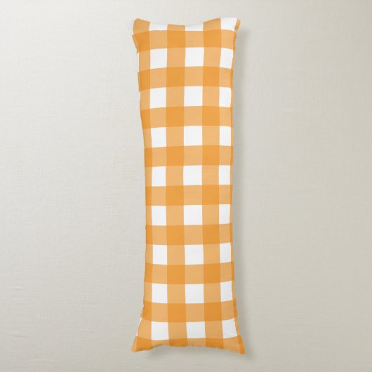 Coussins Longs Automne Automne Orange Plaid Motif (Devant (Vertical))