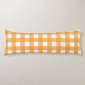 Coussins Longs Automne Automne Orange Plaid Motif (Devant)