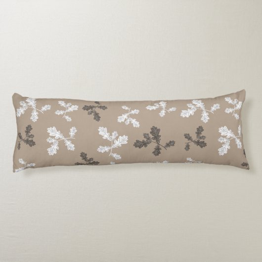 Coussins Longs Automne Feuillage Feuille Brown Motif plat (Dos)