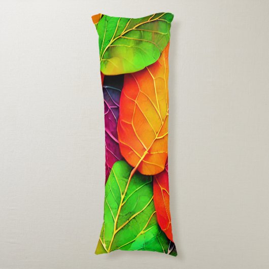 Coussins Longs Automne Feuilles Motif (Devant (Vertical))