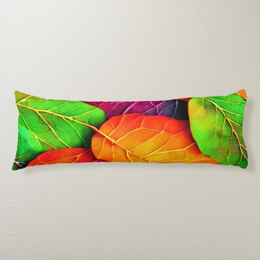 Coussins Longs Automne Feuilles Motif (Devant)