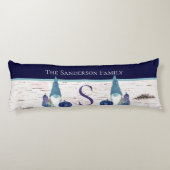 Coussins Longs Automne Rustique Automne Gnome Marine Dusty Blue c (Dos)