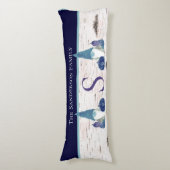 Coussins Longs Automne Rustique Automne Gnome Marine Dusty Blue c (Devant (Vertical))