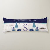 Coussins Longs Automne Rustique Automne Gnome Marine Dusty Blue c (Devant)