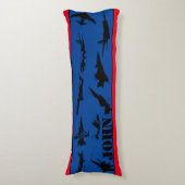 Coussins Longs Avions personnalisés (Devant (Vertical))