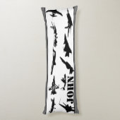 Coussins Longs Avions personnalisés (Dos (Vertical))