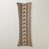 Coussins Longs Aztec Tribal Print Neutral Browns Beige Taupe (Devant (Vertical))