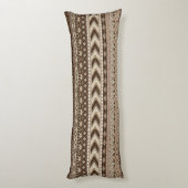 Coussins Longs Aztec Tribal Print Neutral Browns Beige Taupe (Dos (Vertical))