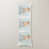 Coussins Longs Baby first christmas reindeer cozy nursery (Devant (Vertical))