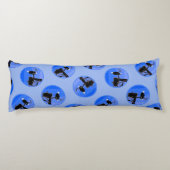 Coussins Longs Bald Eagle en hiver - Art original de la faune (Dos)