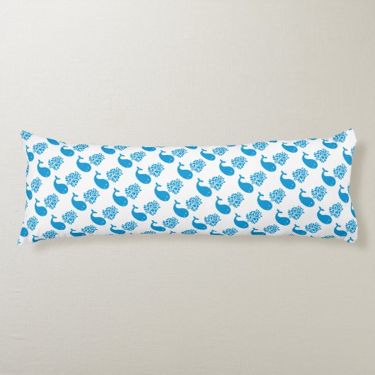 Coussins Longs Baleine amusante (Devant)