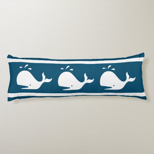 COUSSINS LONGS BALEINE BLEUE BLANCHE (Dos)