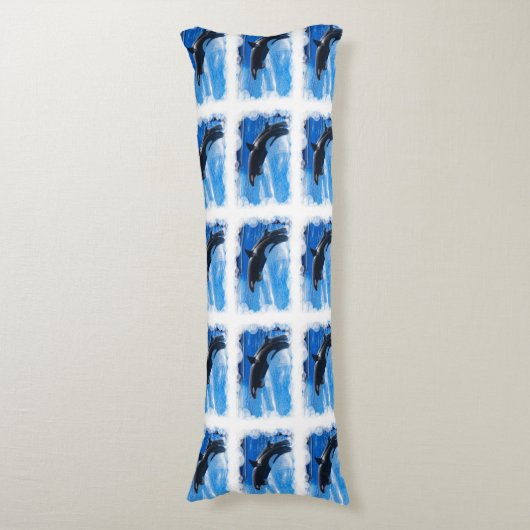 Coussins Longs Baleine d'orque (Devant (Vertical))