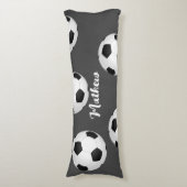 Coussins Longs balle de football ajouter n'importe quel nom ou te (Devant (Vertical))