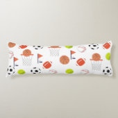 Coussins Longs Ballons de sport blanc Collection de thème Oreille (Devant)