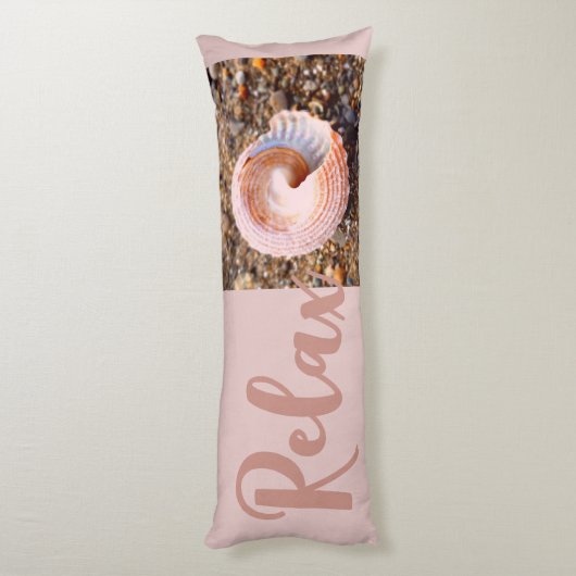 Coussins Longs Balnéaire de plage en rose pâle (Dos (Vertical))