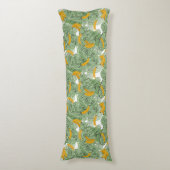 Coussins Longs Banane tropicale moderne Motif vert (Devant (Vertical))