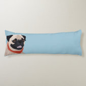 Coussins Longs Bande dessinée de carlin (Devant)