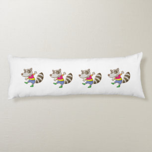 Coussins Longs Bande dessinée de raton laveur