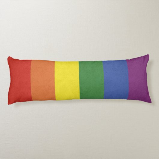 Coussins Longs Bandes arc-en-ciel (Dos)