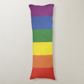 Coussins Longs Bandes arc-en-ciel (Devant (Vertical))