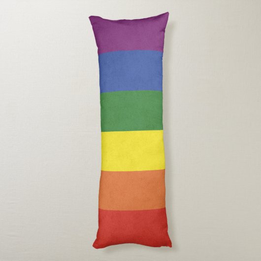 Coussins Longs Bandes arc-en-ciel (Dos (Vertical))
