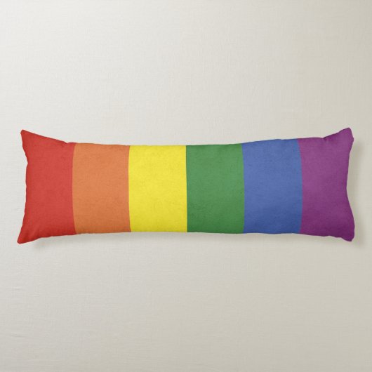 Coussins Longs Bandes arc-en-ciel (Devant)