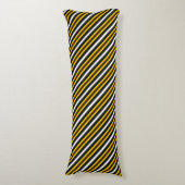 Coussins Longs Bandes arc-en-ciel blanc jaune (Devant (Vertical))
