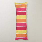 Coussins Longs Bandes colorées (Dos (Vertical))