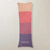 Coussins Longs Bandes de couleur automne - (Devant (Vertical))