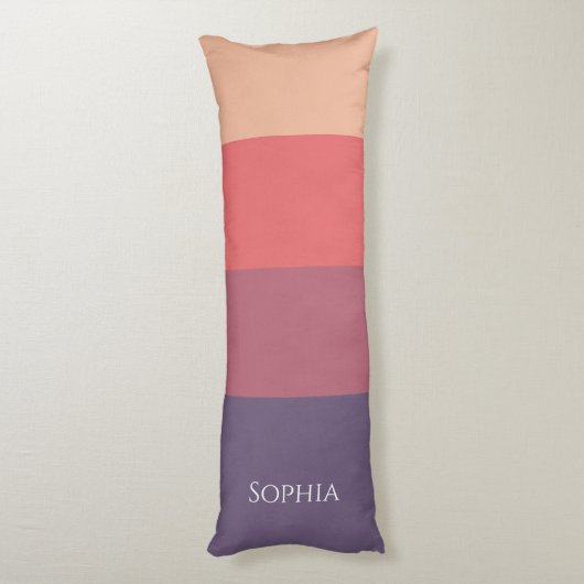 Coussins Longs Bandes de couleur automne - (Dos (Vertical))