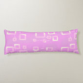 Coussins Longs Bandes géométriques roses (Dos)