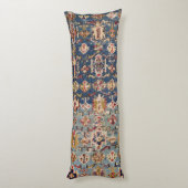 Coussins Longs Bandes jaunes Dusty bleu vert Kuba  (Dos (Vertical))