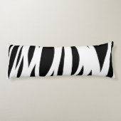 Coussins Longs Bandes noires et blanches (Dos)