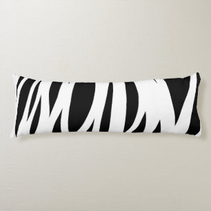 Coussins Longs Bandes noires et blanches