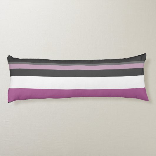 Coussins Longs Bandes noires, grises et blanches (Dos)