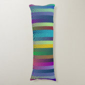 Coussins Longs Bandes pointillées Motif couleur + vos idées (Devant (Vertical))