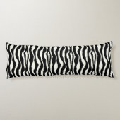 Coussins Longs Bandes zébrées - Noir et Blanc (Dos)