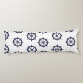 Coussins Longs Barre de Navire Nautionique Vert et Bleu (Dos)