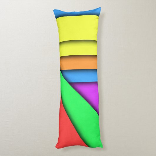 Coussins Longs Barres de couleur (Dos (Vertical))