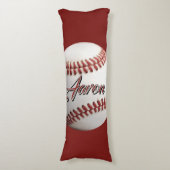 Coussins Longs Baseball Personnalisé (Devant (Vertical))